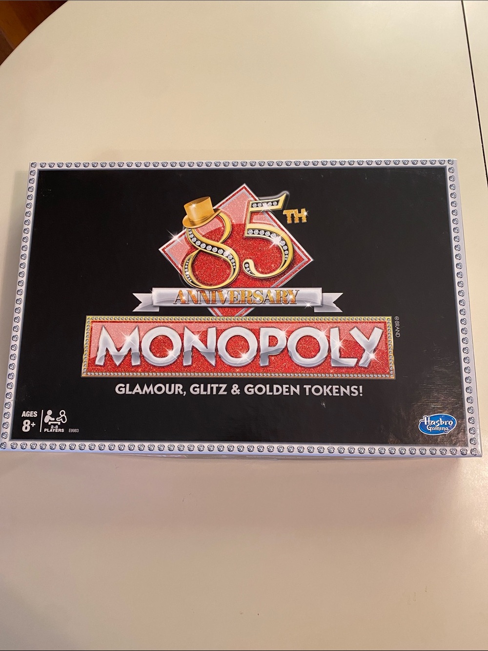 Hasbro Monopoly 85th  Anniversary Board Game - Black, Red & Gold Family Fun